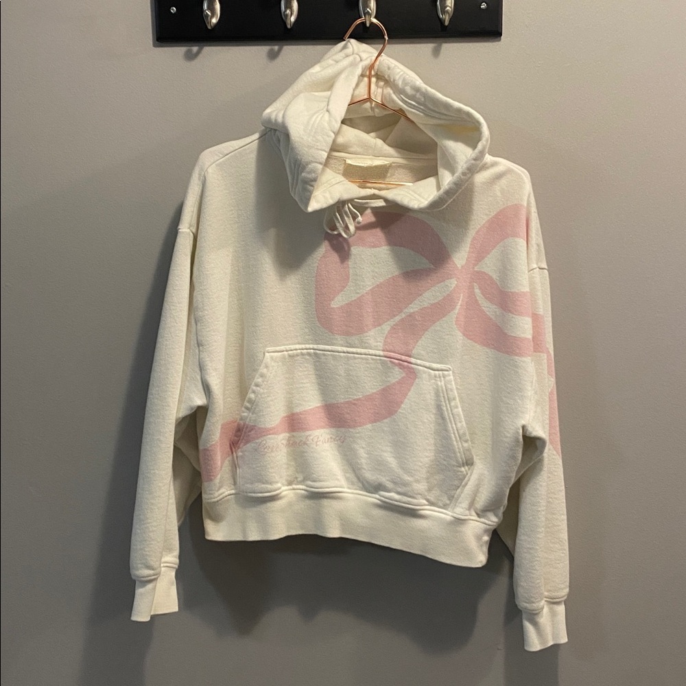 Loveshackfancy Brunella cropped bow hoodie. - Picture 9 of 15